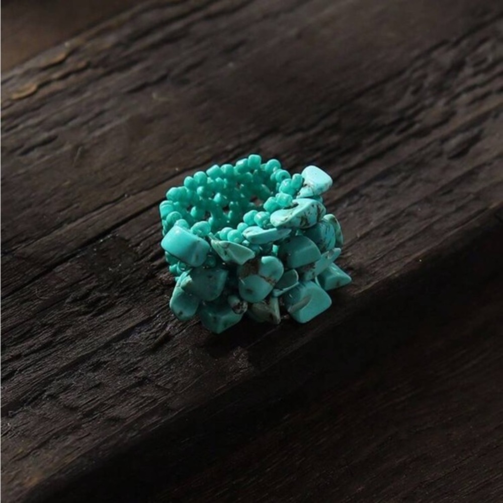 ✨NEW Turquoise Cluster Statement Ring - Picture 3 of 4